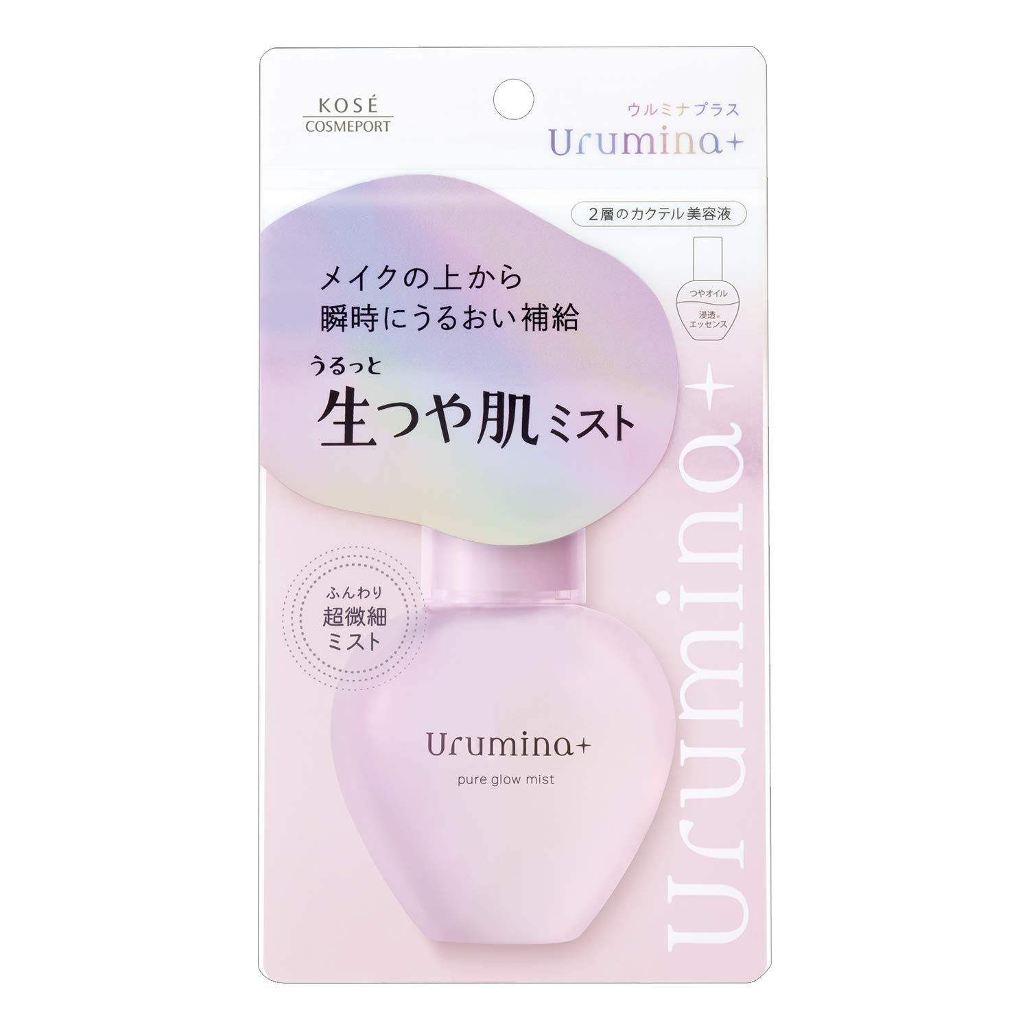 Urmina Plus KOSE Raw Gloss Keep Mist Moisturizes over makeup Prevents makeup from falling apart Fruity floral scent Lotion Fruity Flora Null Prevents makeup from falling apart Makeup Keep Mist 70mL