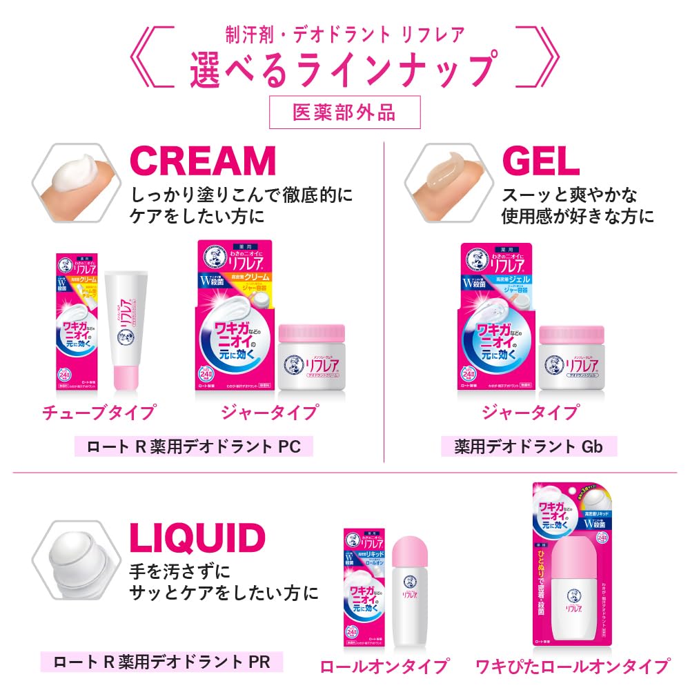멘소레타무바디 리후레아 데오도란트 젤 48g (제한제 고밀착 젤 쟈 타입 와키가 등의 냄새의 바탕에 효과 무향료 살균 유효 성분 W 배합)
