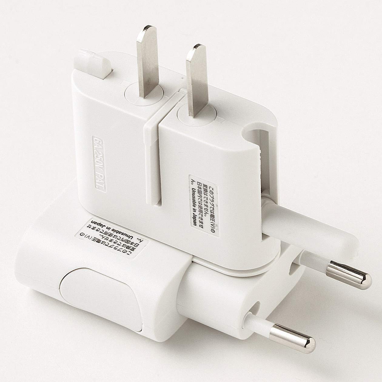 MUJI Travel Conversion Plug Adapter Travel Plug 18365739 White