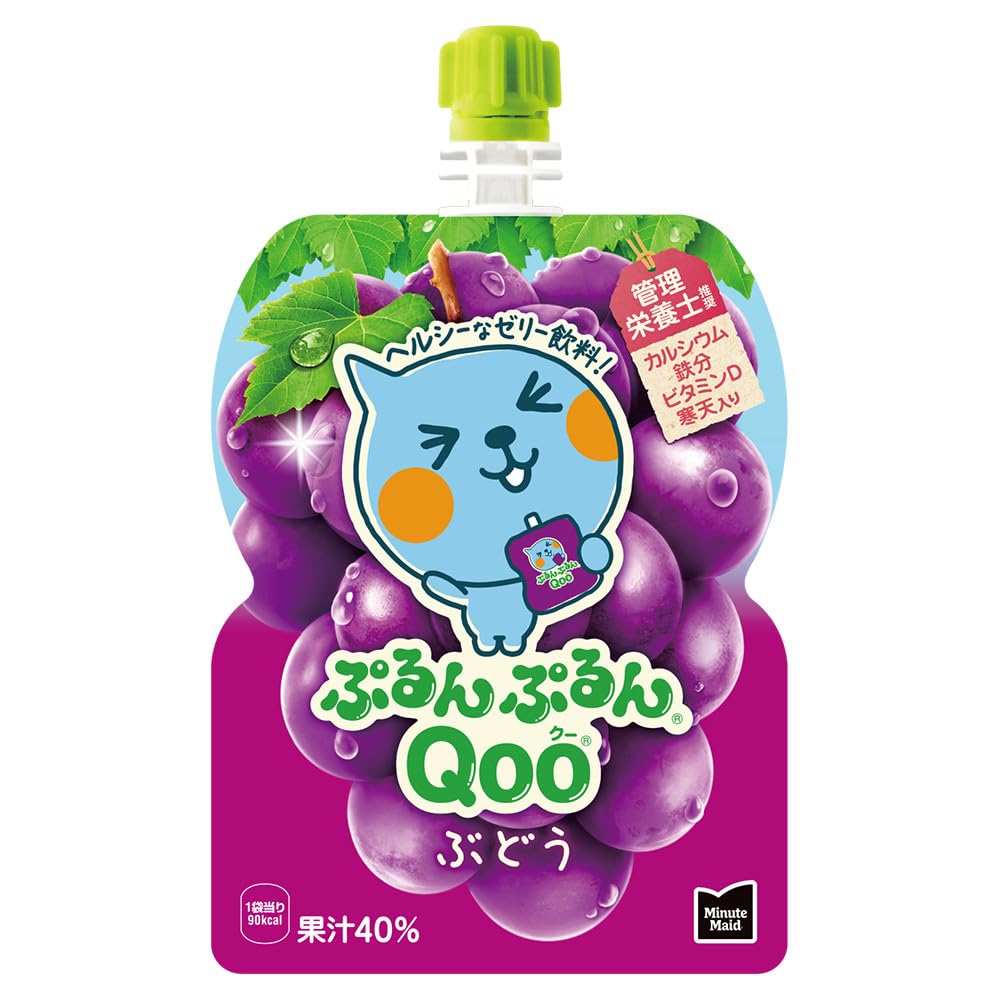 Coca-Cola Minute Maid Purunpurun Qoo Grape 125g pouch x 30 bags