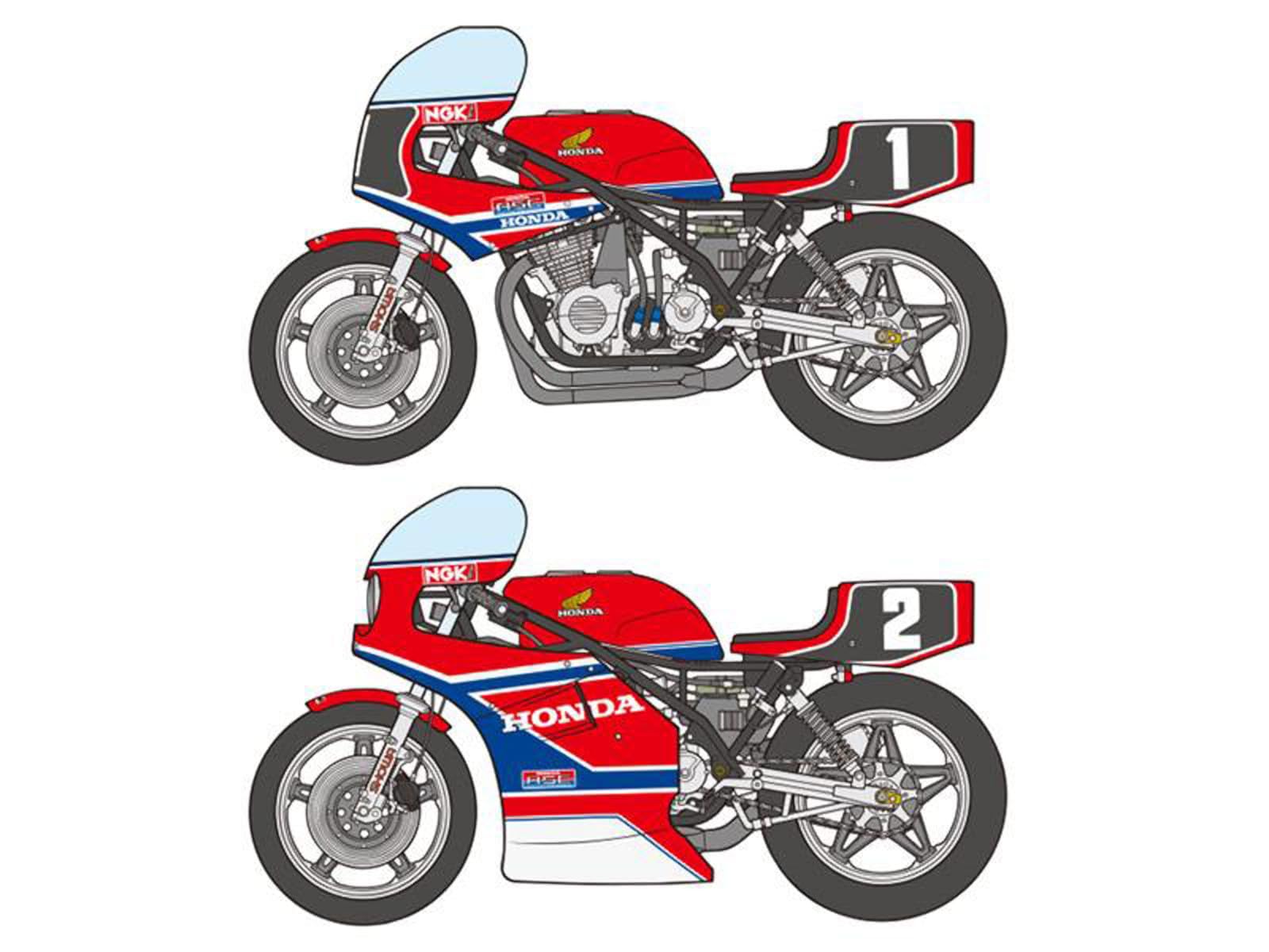 타미야 1/12 오토바이 시리즈 No.14 Honda RS1000 내구 레이서 플라스틱 모델 14014