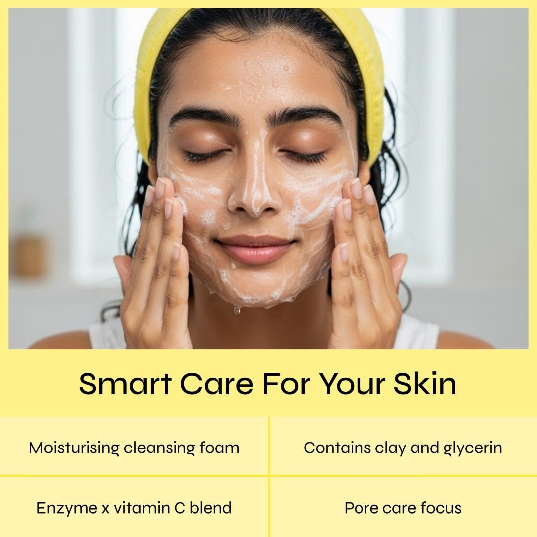 Melano CC Deep Clear Enzyme Face Wash 130g Enzyme x Vitamin C Facial Cleansing Foam Pore Care