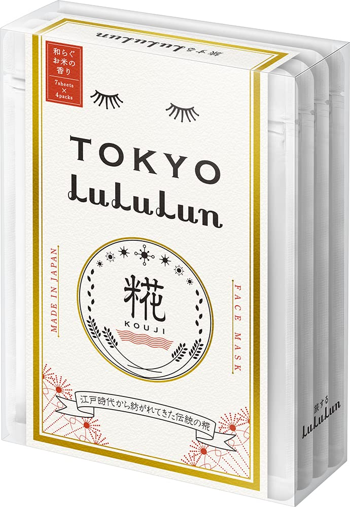Face Mask Pack Lululun Tokyo Lululun (relaxing rice scent) 7 pieces x 4 bags