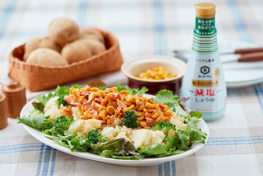 Always fresh, flavorful low-salt soy sauce 200ml x 3 pieces