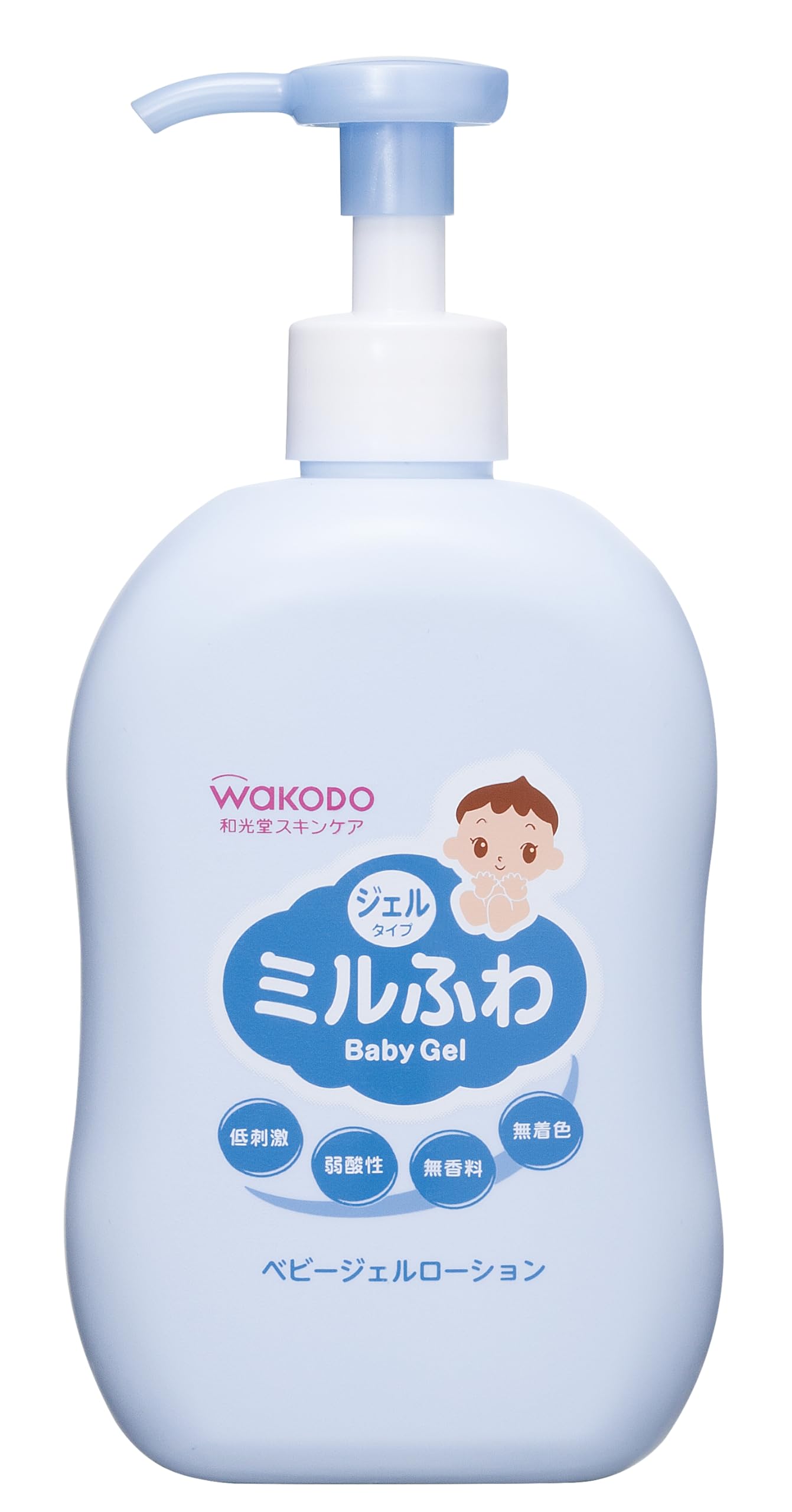 와코도 밀 푹신 아기 젤 로션 펌프 타입 300ml