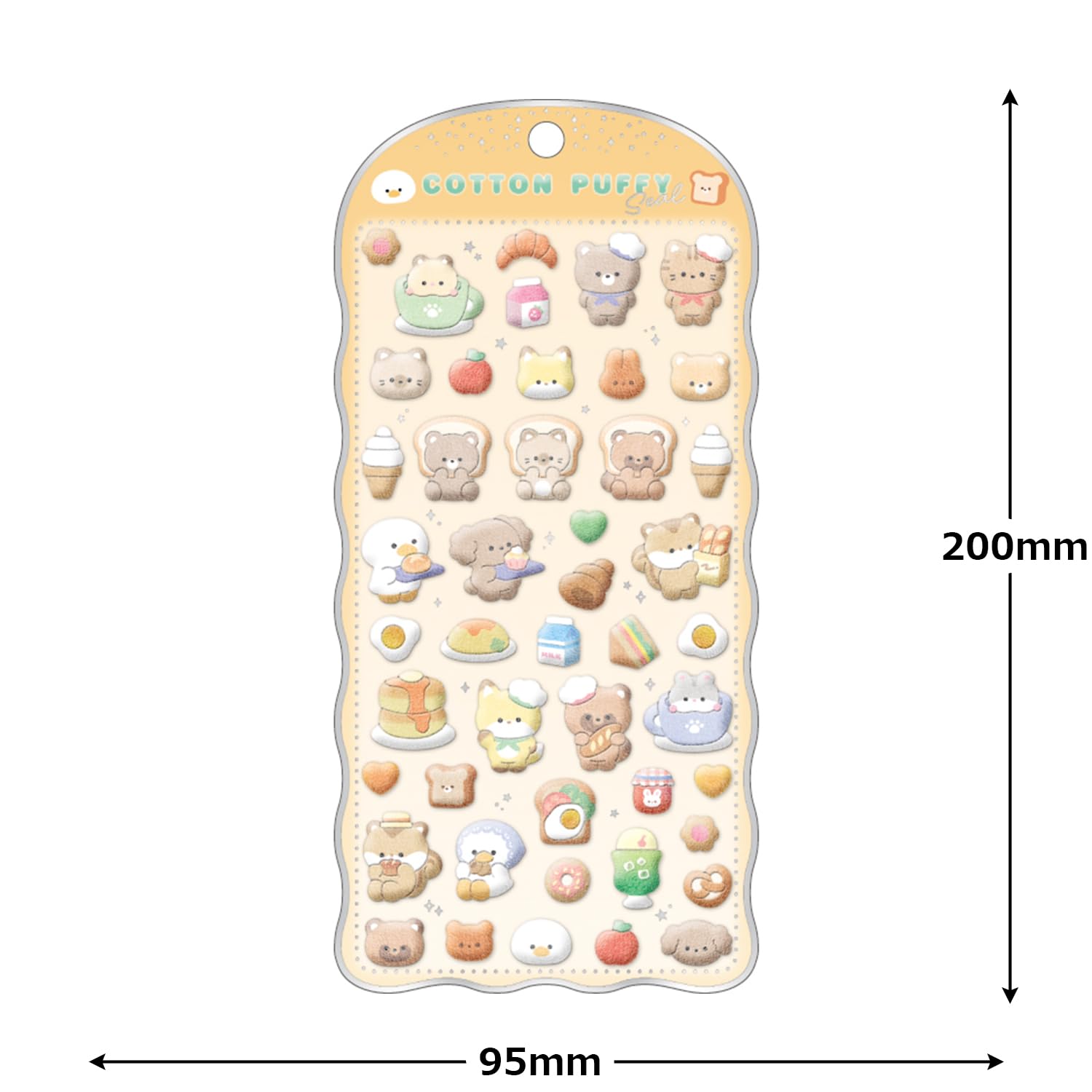 CRUX Cotton Puffy Seal Bread 3D Nail Parts Smartphone Deco Oshikatsu