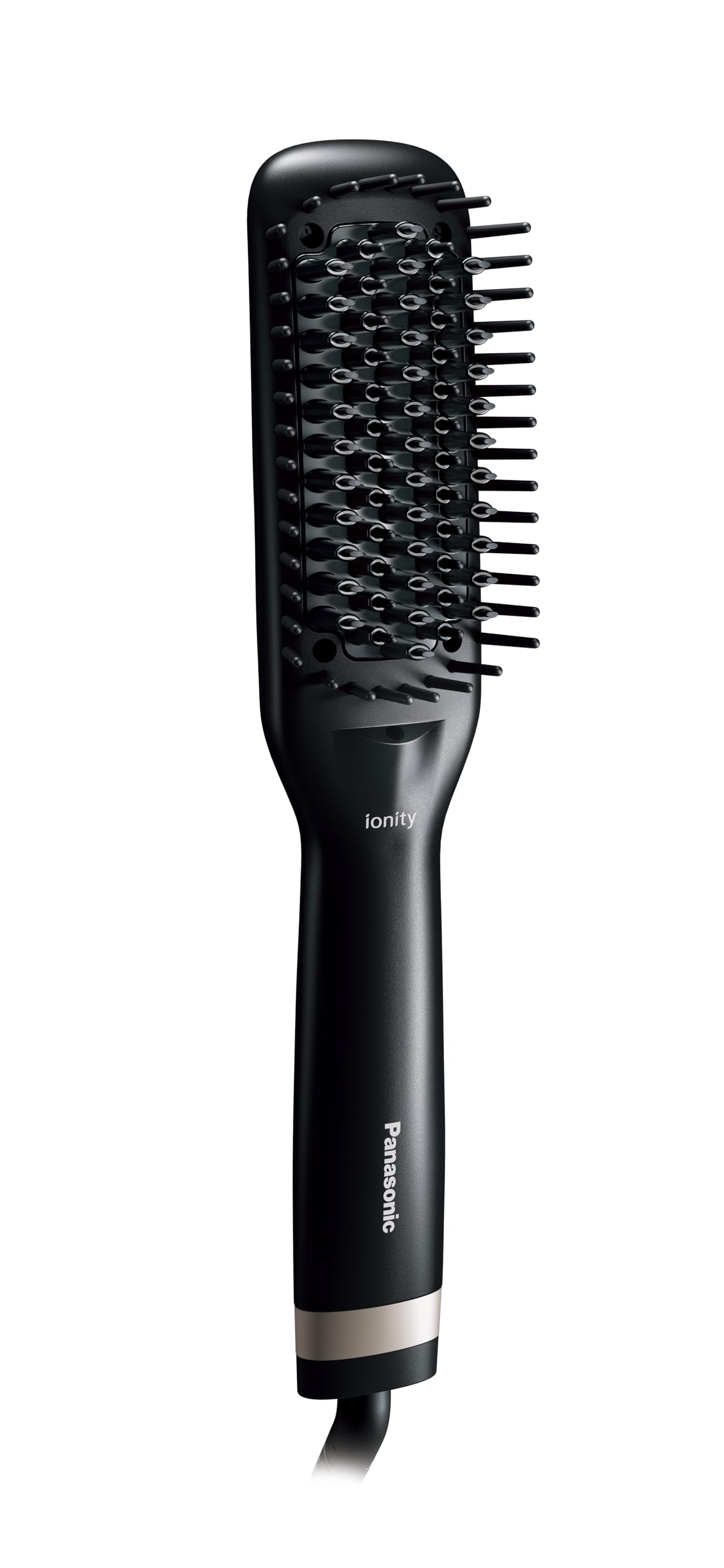 Panasonic Brush Iron Straight Ionity Negative Ion Slim Brush Overseas Compatible Black EH-HS21-K