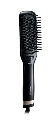 Panasonic Brush Iron Straight Ionity Negative Ion Slim Brush Overseas Compatible Black EH-HS21-K