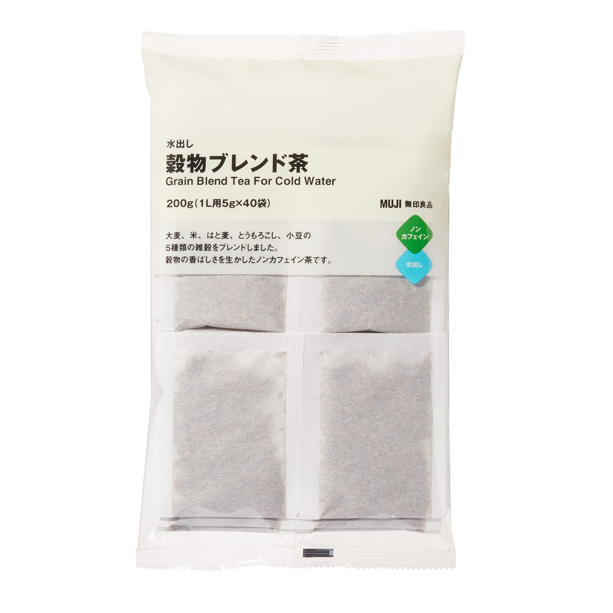 MUJI Cold Brew Grain Blend Tea 200g (5g x 40 bags for 1L) 82218787