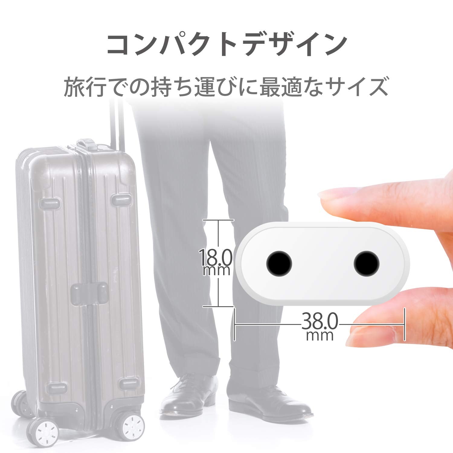 ELECOM Conversion Plug for Japan SE Type White T-NHPASEWH