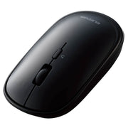 ELECOM Wireless Mouse Bluetooth Slint Thin Quiet 4 Buttons with Presentation Mode Function Compatible with Windows Mac Android iOS iPadOS FireOS Black M-TM10BBBK/EC