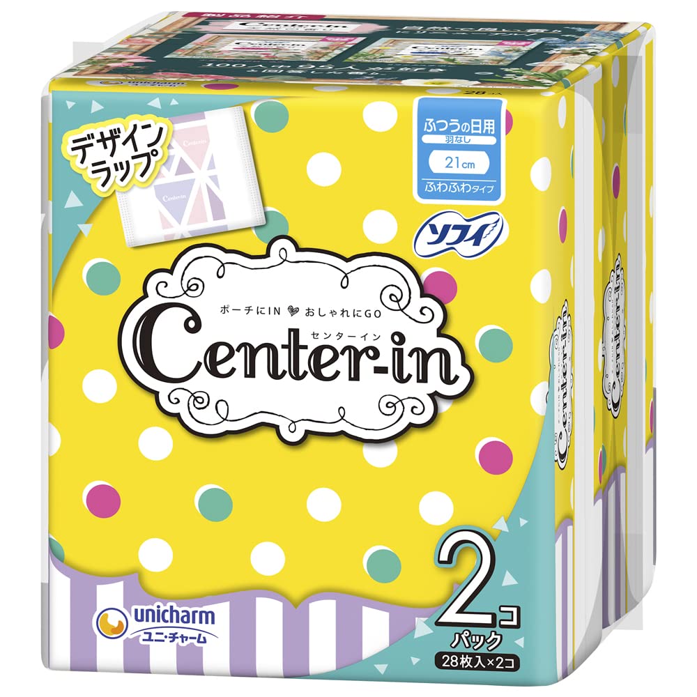 Center In Fluffy Normal Day No Wings 21cm 28 Tờ x 2 [Băng Vệ Sinh]