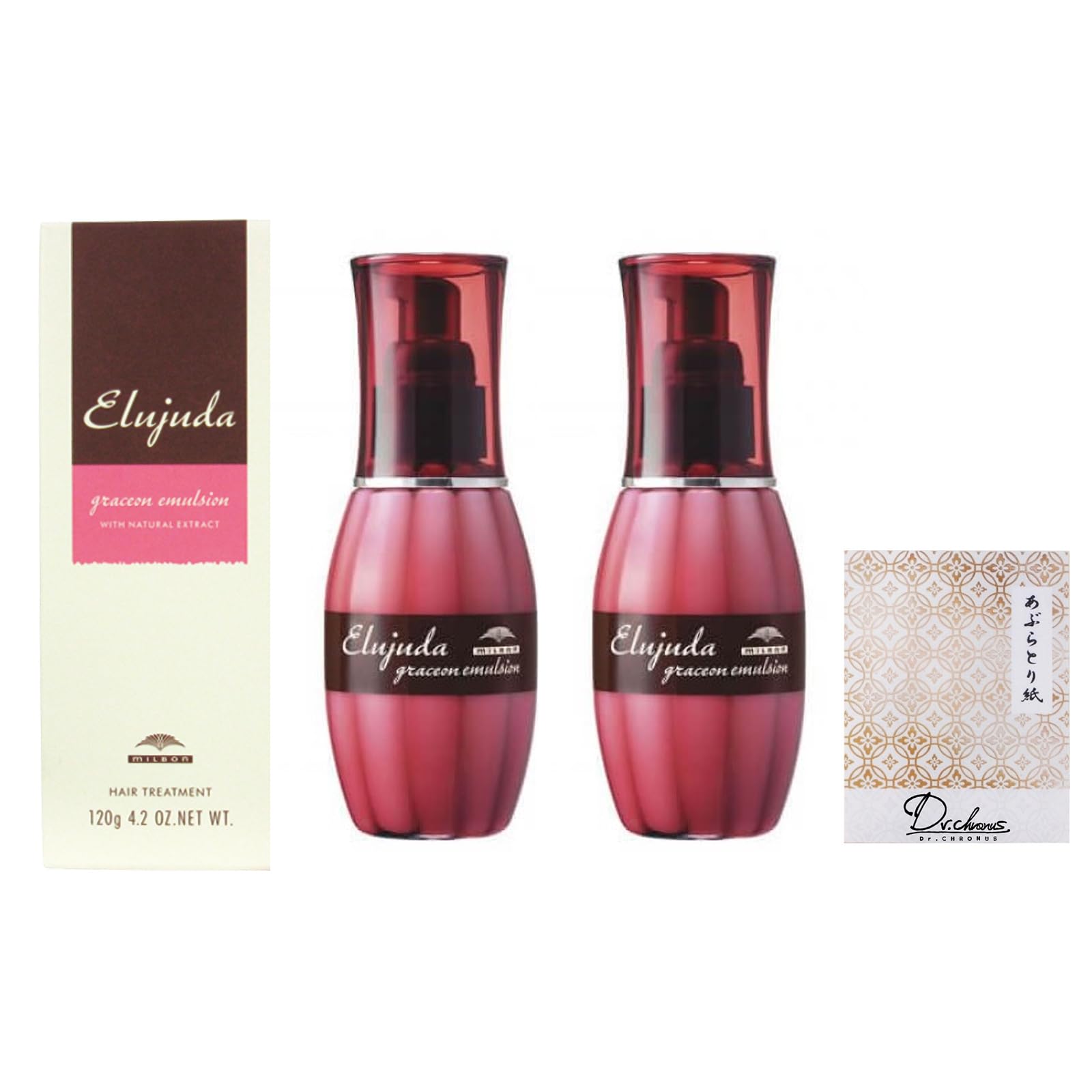 【정리 사 2개 세트】밀본 디세스 엘쥬다 그레이스온 에멀젼 120ml×2개 씻어 흘리지 않는 트리트먼트