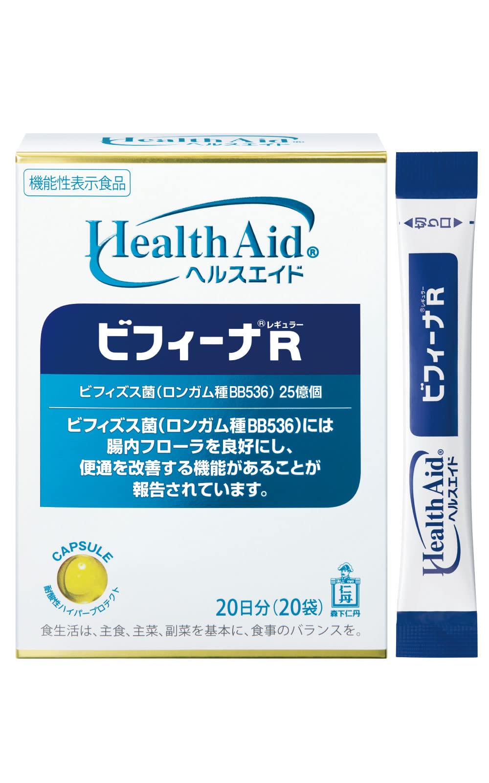 Morishita Jintan Health Aid Bifina R 20 days supply 20 packets [Food with functional claims]