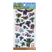 Minecraft Puffy Sticker Ender Dragon Gathering Puffy Sticker Character 3D 3D Sticker Cute Cute Pukupuku