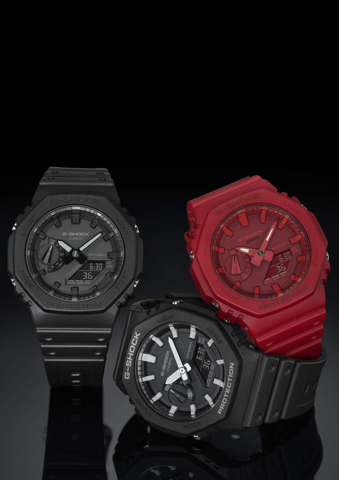 [Casio] G-Shock Watch [Domestic Genuine Product] Carbon Core Guard GA-2100-1AJF Men's Black