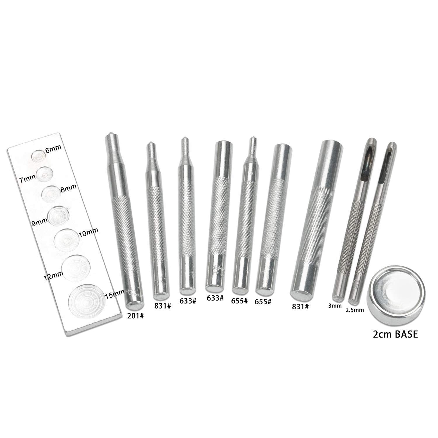 [Y Yakuni Tatsu] Leather Craft Hook Tool, 11 Piece Set, Grommet, All-Purpose Hitting Table, Riveting Tool, Leathercraft Tool, Tool