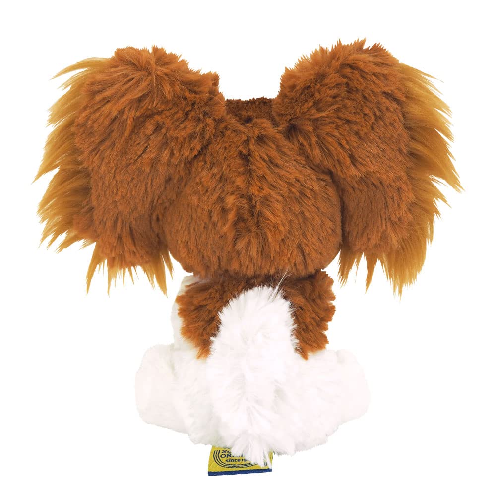 Sun Lemon Paps! Papillon Brown S 15.9×11.3×7.2cm Stuffed Animal Dog P-1992