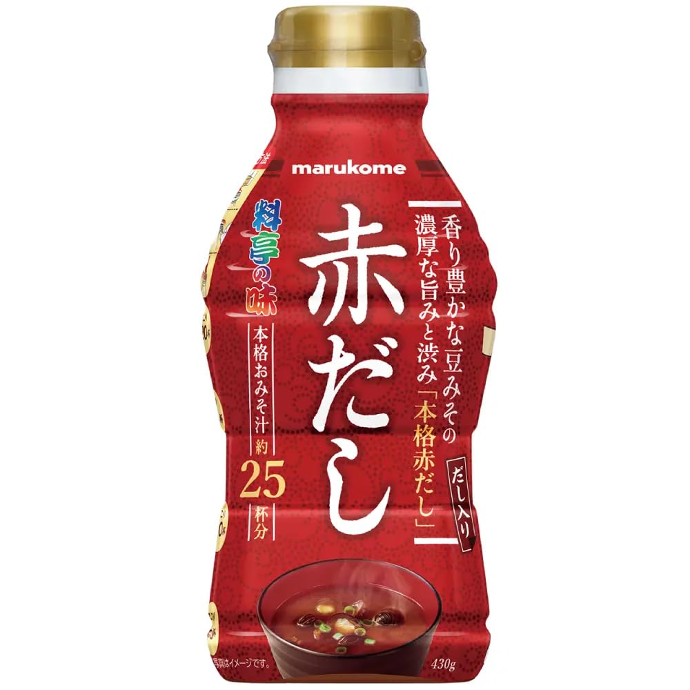 Marukome Liquid Miso Red Dashi [Súp Miso Chính Hãng] 430g x 10 chai