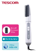 TESCOM Curl Dryer Negative Ion Lightweight 22mm Catch Cushion Brush Hair Dryer White TC200B-W