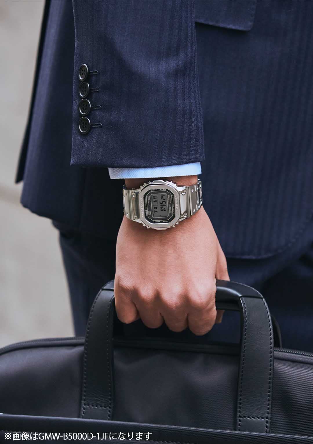 [Casio] G-Shock Watch [Domestic Genuine Product] Equipped with Bluetooth Full Metal Radio Solar Multi Finished Black GMW-B5000MB-1JF Men's Black