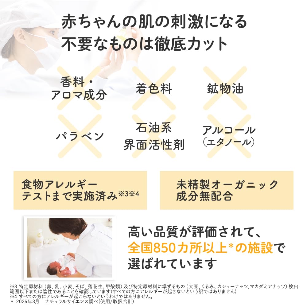 ママ&キッズ ベビー全身シャンプー 460ml 泡タイプ 低刺激 無香料 超乾燥肌・超敏感肌