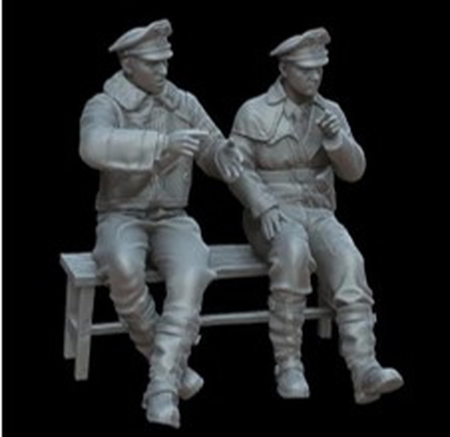 Whitestoke 1/72 WW2 Luftwaffe Pilot Bench 2 Piece Resin Kit WSPF72162