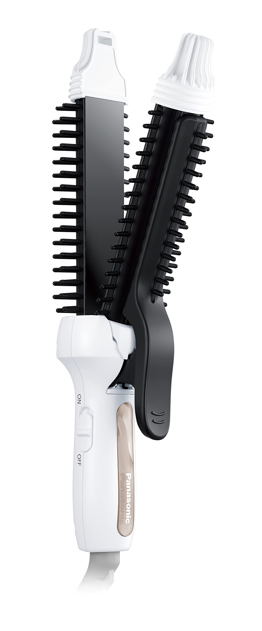 Panasonic Tourmaline Brush Iron Compact Curl Straight 2way 26mm White EH-HV41-W