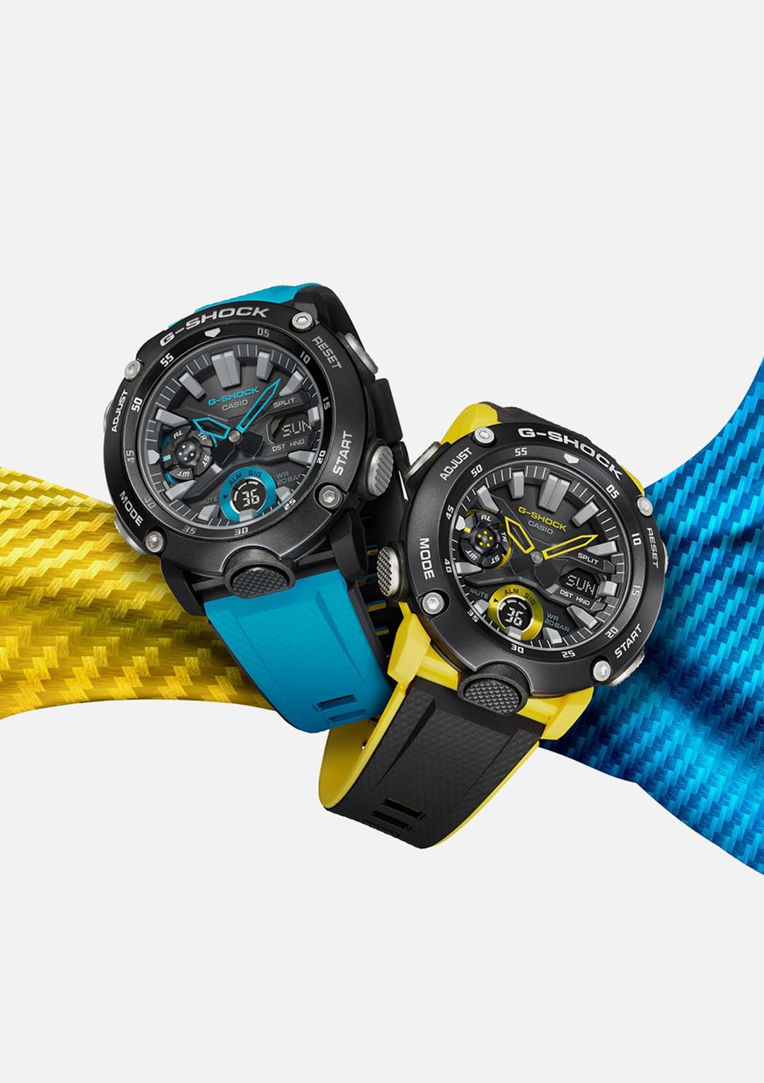 [Casio] G-Shock Watch [Domestic Genuine Product] Carbon Core Guard Structure GA-2000-1A9JF Men's Yellow