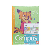 Sun-Star Stationery Disney Goods Campus Notebook 5-Book Pack Dot A-lined Disney Collection S2691779