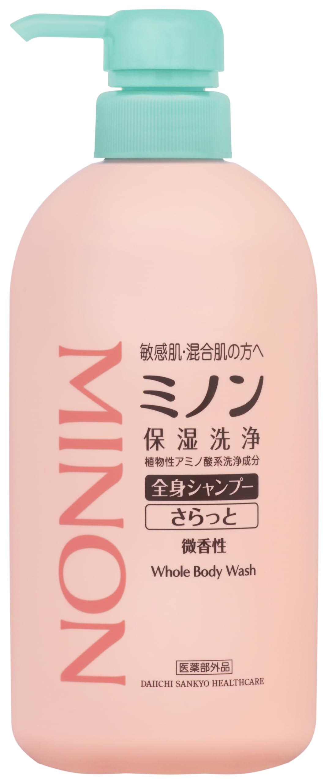 미논 전신 샴푸 깔끔한 타입 본체 병 450mL 바디 비누 민감 피부 피부 저것 방지 보습 건조 대책 약산성 저자극성[의약부외품]