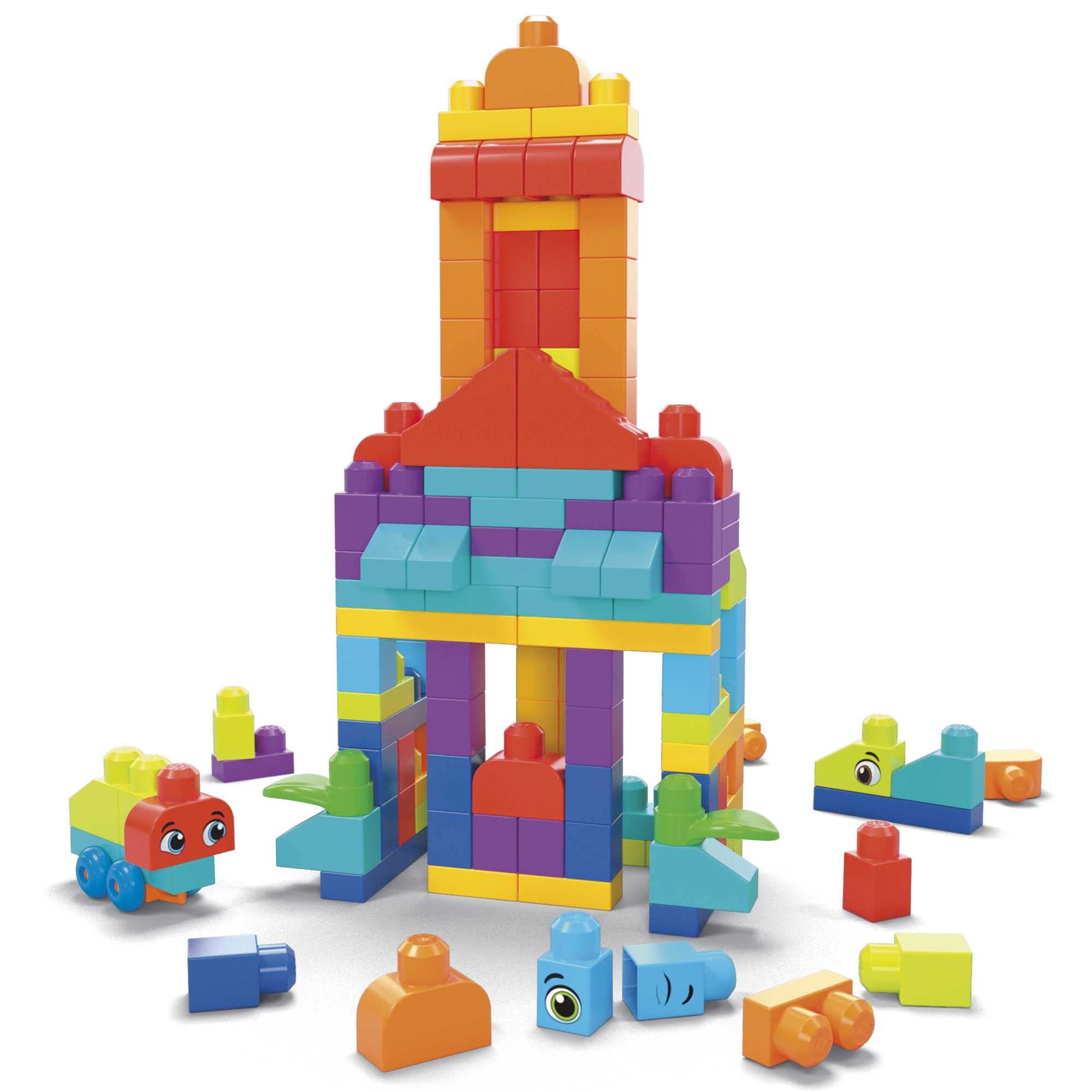 MATTEL MEGA BLOKS More Mega Blocks for 1 year old and up 150 block pack [1 year old and up] HHM96
