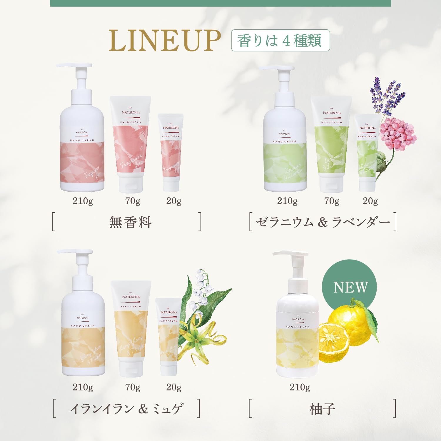 PAX NATURON (팩스 내츄론) 핸드 크림 (무향료 / 70g) 무첨가 100% 자연유래 성분 민감 피부용 보습 크림 알로에엑기스 식물성 스쿠알란