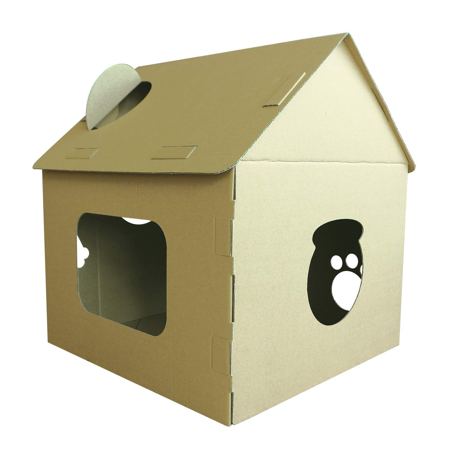 Cowboy Bear's Drawing House Cardboard House Free Drawing