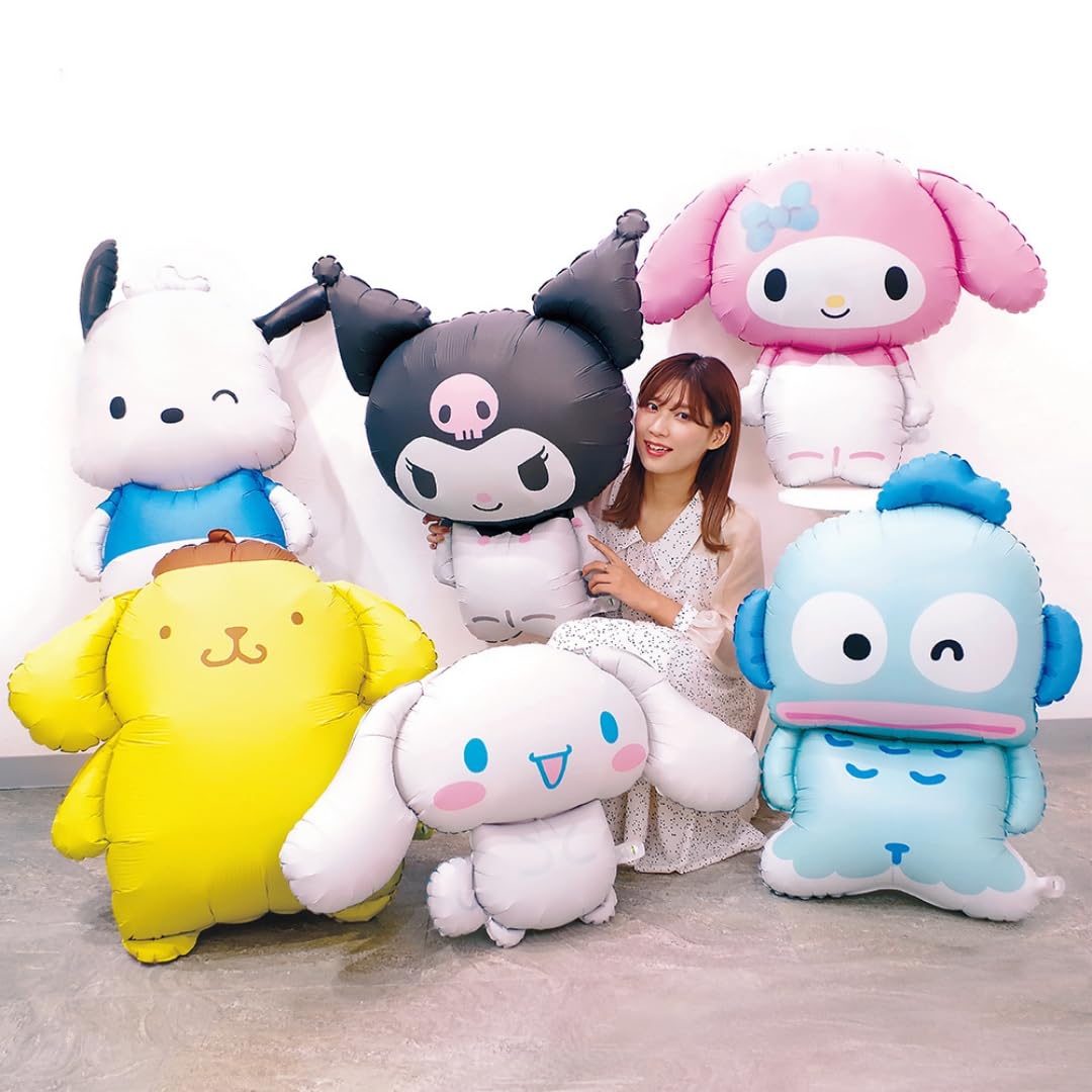 산리오 크로미 다이컷 풍선 W71×H82×D30cm 캐릭터 파티 풍선 풍선 입체 장식 장식 장식 장식 귀여운 3D 이벤트