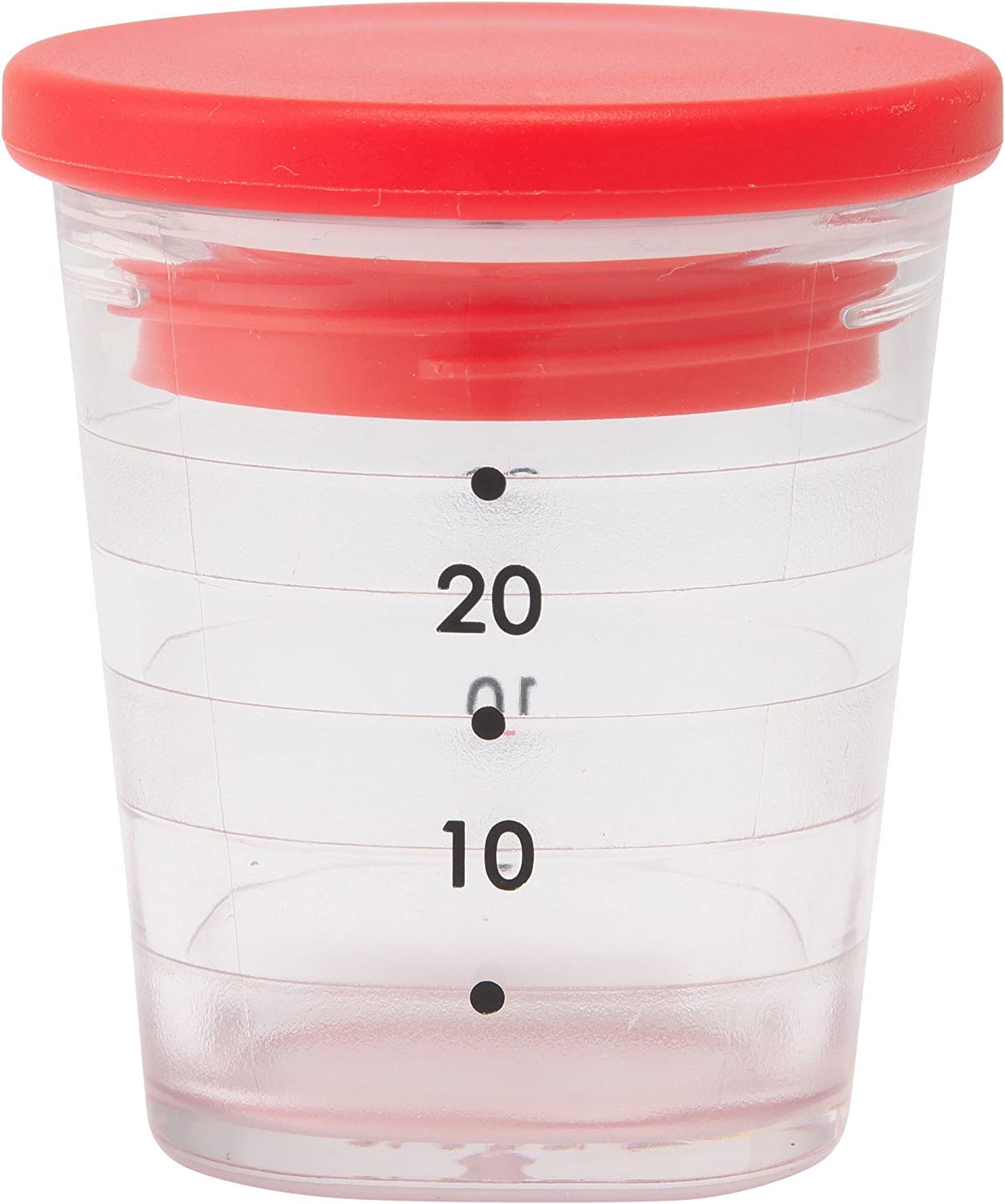 Marna My Dressing Cup (Recipe Included/Red) with Measuring Scale (You Can Make It and Carry It) Lunch Box Dressing Container K692R