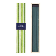 Nippon Kodo Kayuragi Green Tea Sticks, 40 pieces, with incense holder, incense/candle type, single item, white, 40 pieces (x 1)