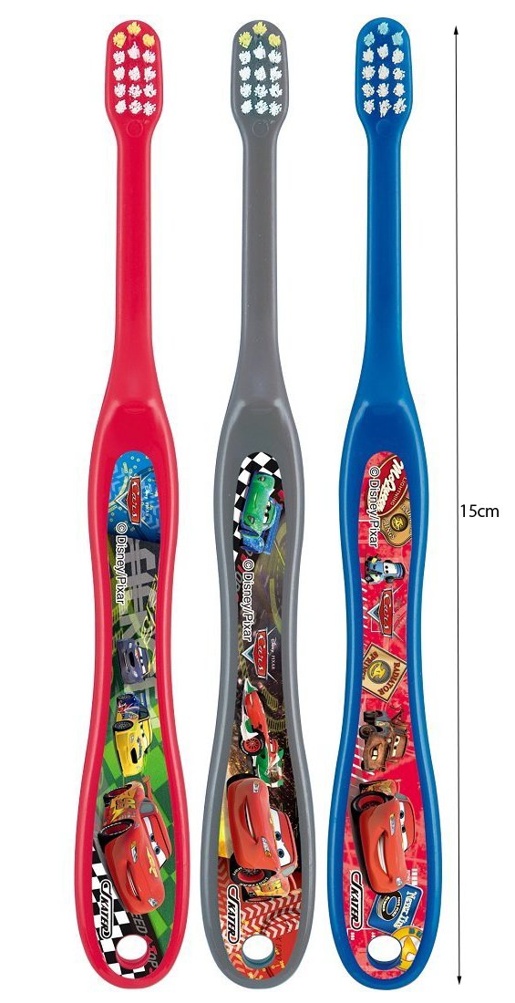 Bàn chải đánh răng Skater cho trẻ sơ sinh 0-3 tuổi lông cứng bình thường bộ 3 chiếc Ôtô 16 TB4T