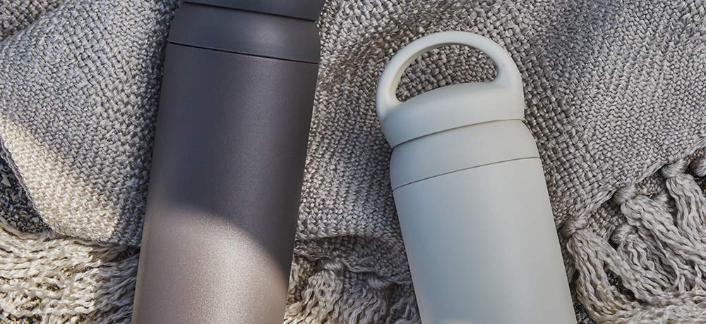 KINTO Day Off Tumbler 500ml Dark Gray Vacuum Double Structure Heat Retention Cold Retention Water Bottle 21096