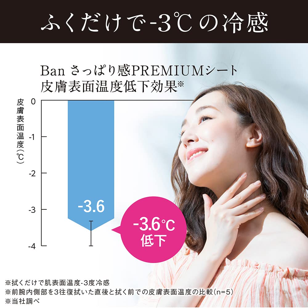 Ban (밴) 깔끔한 느낌 PREMIUM 시트 쿨 타입 내츄럴 비누 향기 30 장