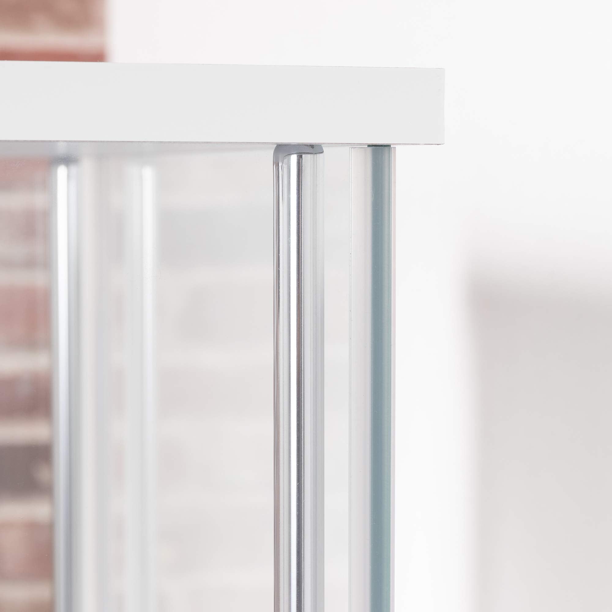 Fuji Boeki Collection Case Figure Case 4 Tiers Width 42.5 x Depth 36.5 x Height 120cm White Full Glass Assembly Product Low Type 97341