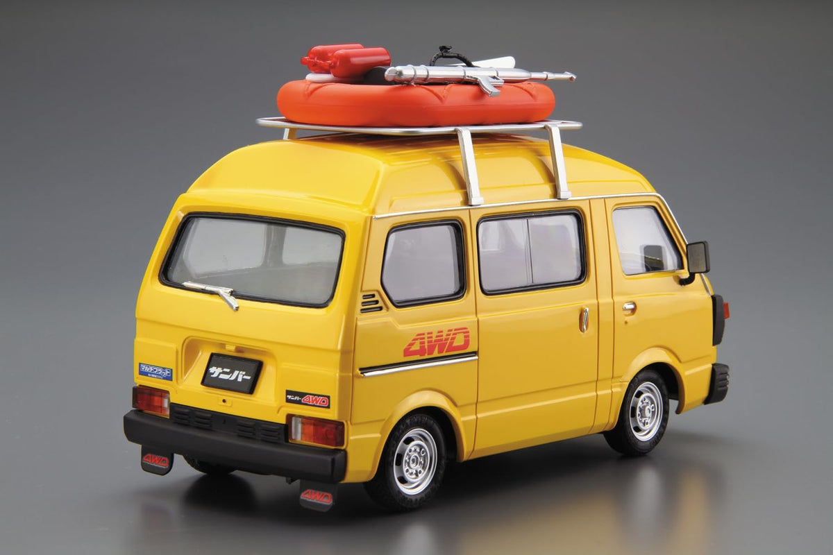 AOSHIMA☆Xe Ô Tô Mô Hình Số 55 1/24 Subaru K88 Sambar Mái Cao 4WD '80 Mô Hình Nhựa