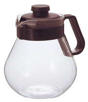 HARIO Tea & Coffee Server Time 1,000ml Brown Coffee Server Heat Resistant Glass Made in Japan TCN-100CBR