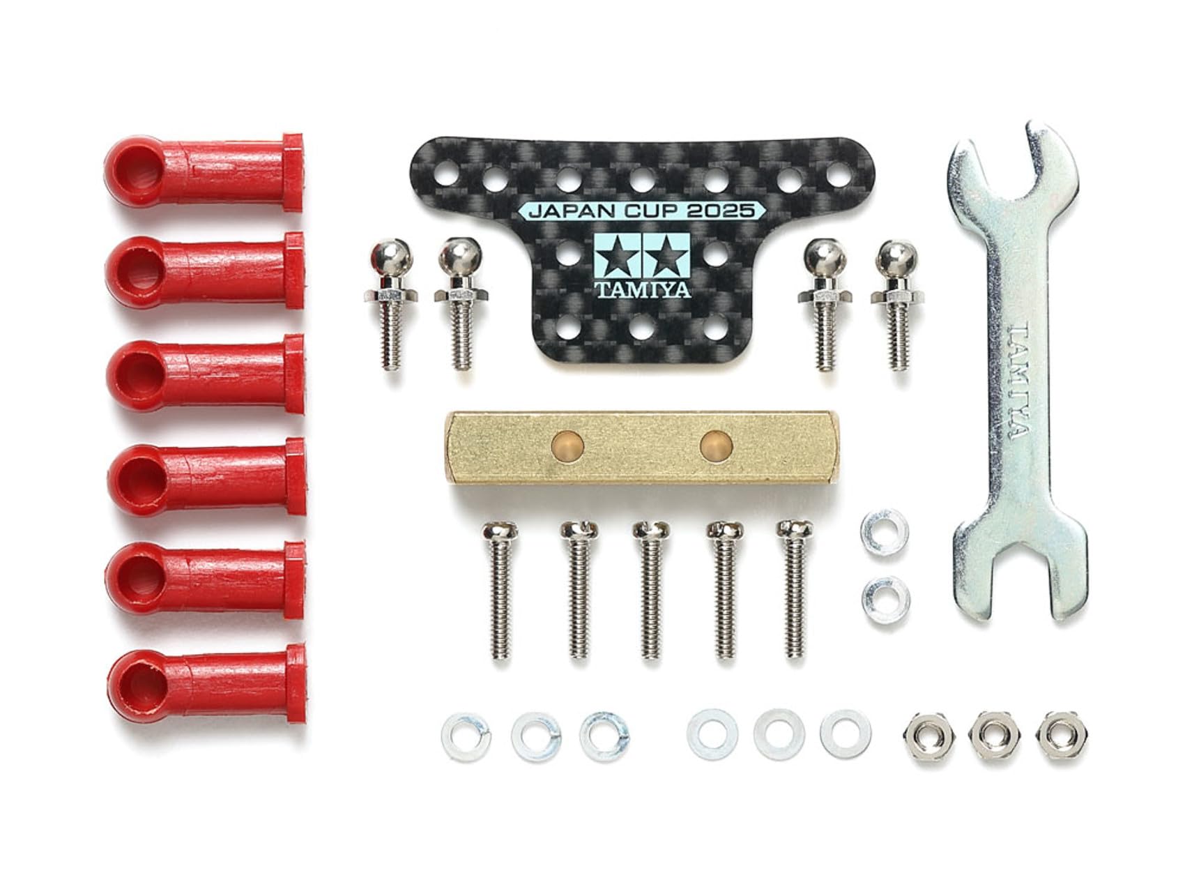 TAMIYA Mini 4WD Limited HG Ball Link Mass Damper (Square/Carbon P) J-CUP 2025 Plastic Model 95180
