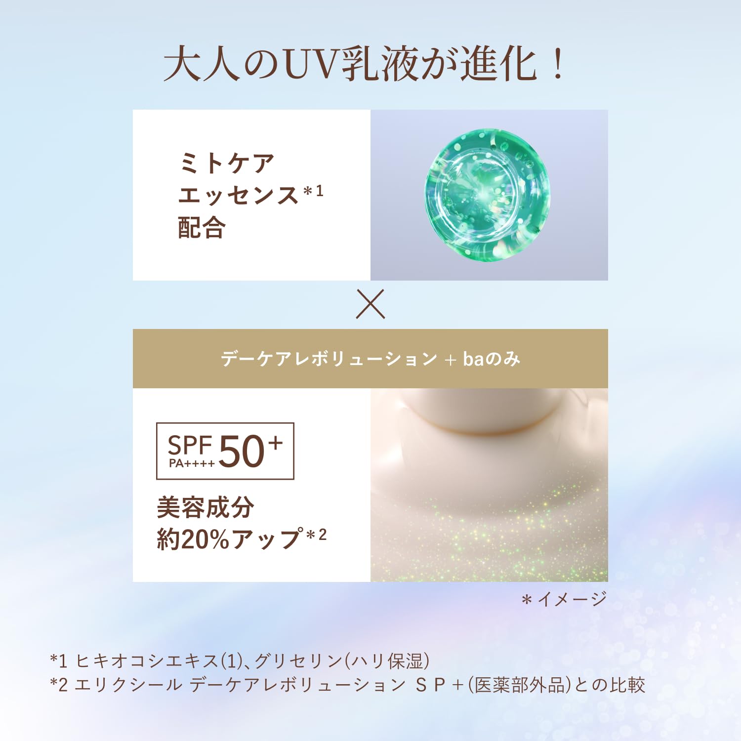 ELIXIR UV Emulsion Day Care Revolution ba [2025 model] 35mL Quasi-drug SPF35/PA++++ Morning use Daytime use Emulsion Makeup base Sunscreen Firmness Moisture Aging care Superiel ELIXIR