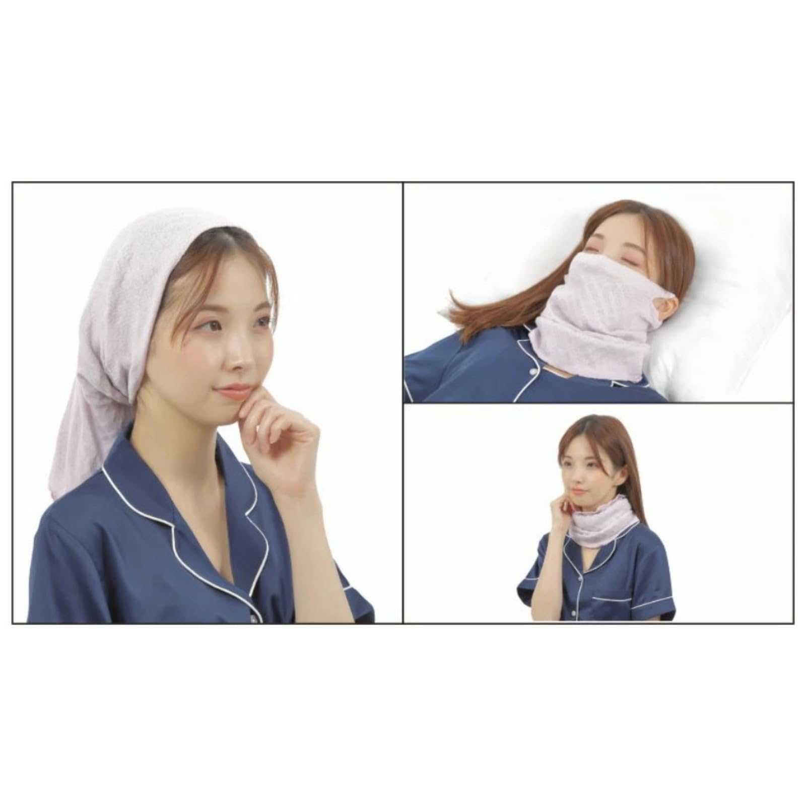 [Peace Eight] Meguryu Healing Cover GS Science Night Cap Face Cover Neck Warmer Sleep Graphite Silica Far Infrared