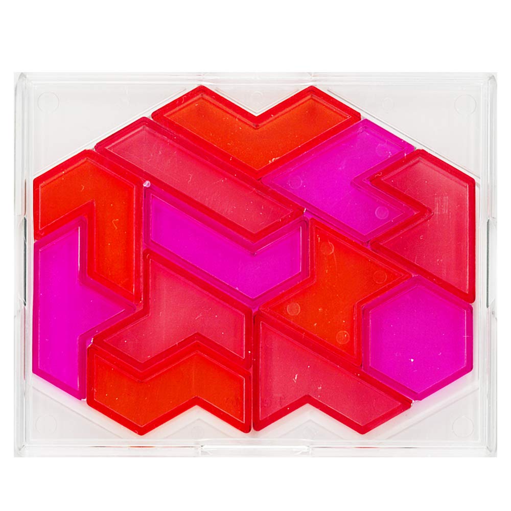 Tenyo Hexmondo Brain Block Puzzle có thể chơi mãi mãi Độ khó cấp 3 CẤP 3 Dành cho người chơi từ trung cấp đến cao cấp Tổng số 4.968 cách Brain Stretch TBB-03 Chỉ cần lấy các mảnh ra và cho vào hộp là cực kỳ khó