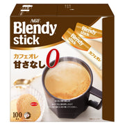 AGF Blendy Stick Cafe au lait Unsweetened 100 bottles [Stick coffee] [Unsweetened]