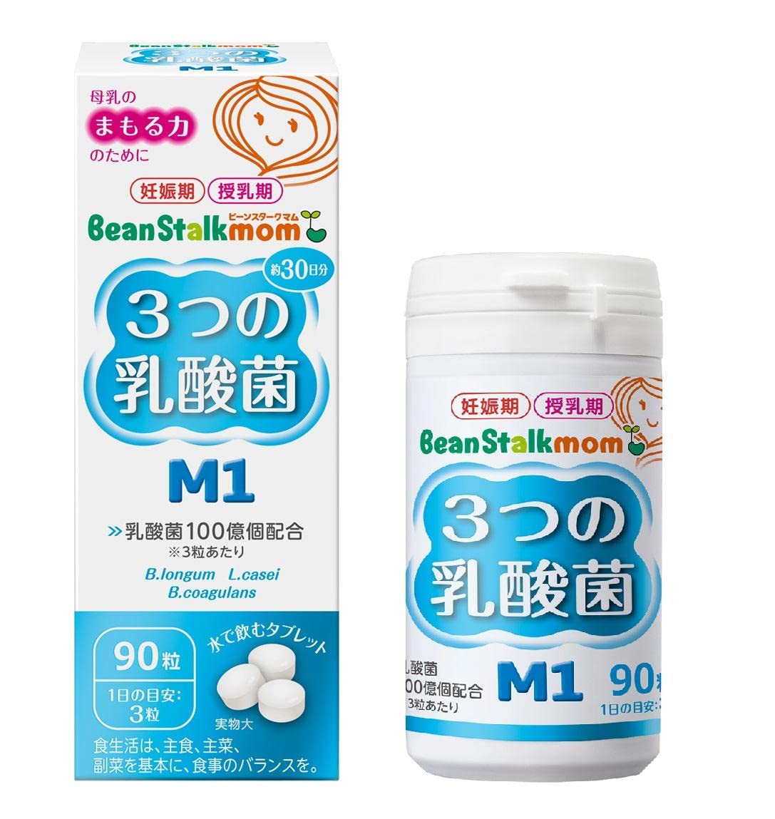 Bean Stark Snow Bean Stark Mums 3 Lactic Acid Bacteria M1 90 เม็ด