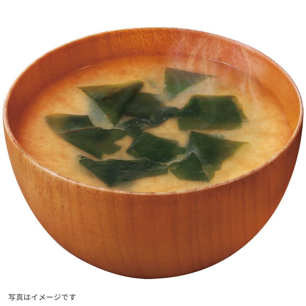 Marukome Raw Miso Soup, Restaurant Flavor, Wakame, Low Salt, Instant Miso Soup, 12 servings x 12 pieces, Great for heat stroke prevention and nutritional supplementation.